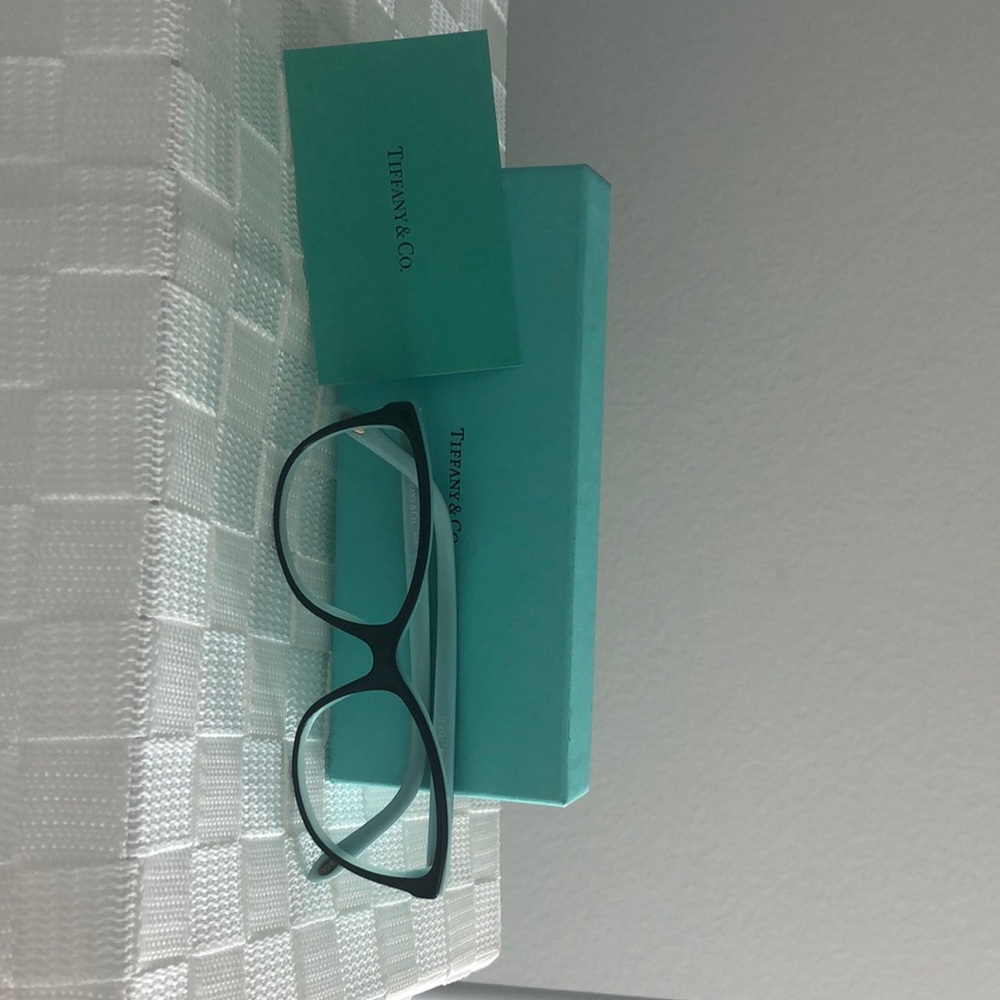 Tiffany & Company.  Black prescription classic glasses w/Case